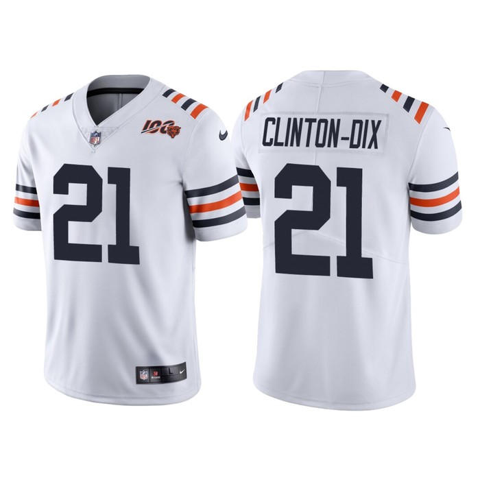 Chicago Bears 100th Anniversary Ha Ha Clinton-dix White Classic Limited Jersey