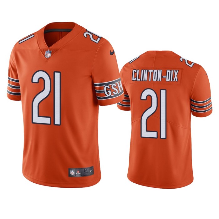 Chicago Bears #21 Haha Clinton-dix Orange Vapor Untouchable Limited Jersey - Mens