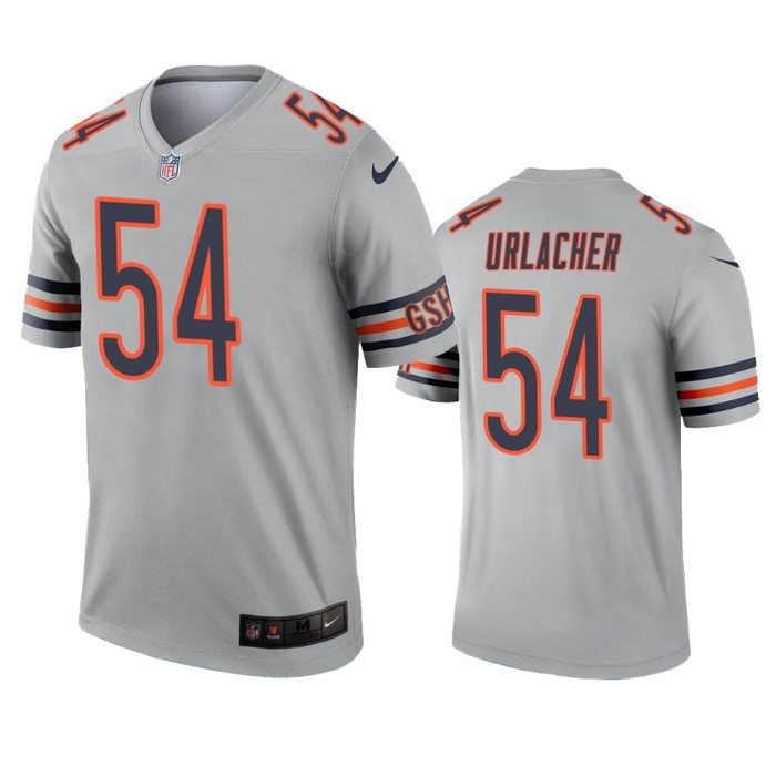 Chicago Bears Brian Urlacher Silver Inverted Legend Jersey