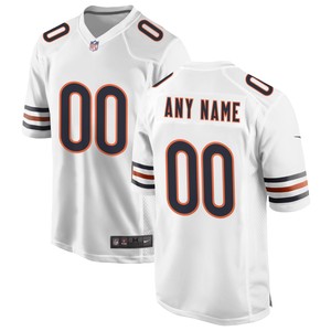 Chicago Bears Custom Game Jersey - White Custom Jerseys Nfl