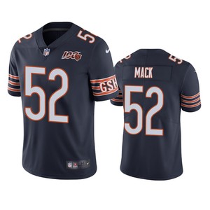 Chicago Bears Khalil Mack Navy 100th Season Limited Jersey - Mens