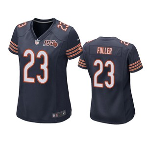 Chicago Bears Kyle Fuller Navy 100th Season Game Jersey - Womens