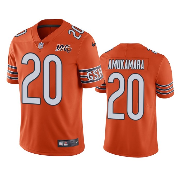 Chicago Bears Prince Amukamara Orange 100th Season Vapor Limited Jersey