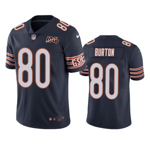 Chicago Bears Trey Burton Navy 100th Season Vapor Limited Jersey