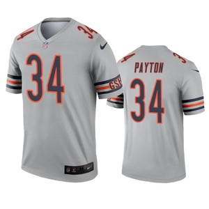 Chicago Bears Walter Payton Silver Inverted Legend Jersey