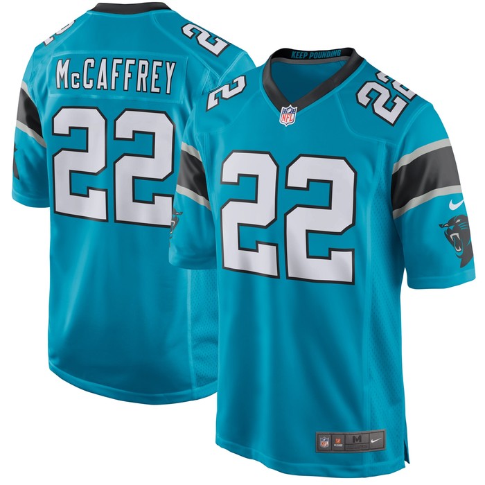 Christian Mccaffrey Carolina Panthers Game Jersey - Blue Nfl