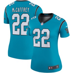 Christian Mccaffrey Carolina Panthers Womens Color Rush Legend Player Jersey - Blue Nfl