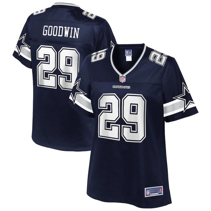 Cj Goodwin Dallas Cowboys Nfl Pro Line Womens Team Player Jersey - Navy