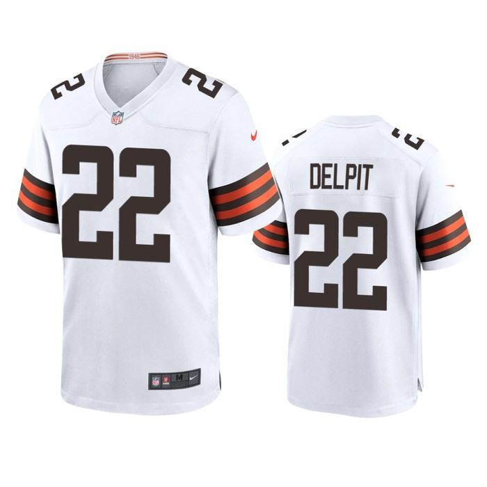 Cleveland Browns Grant Delpit White 2020 Nfl Draft Game Jersey