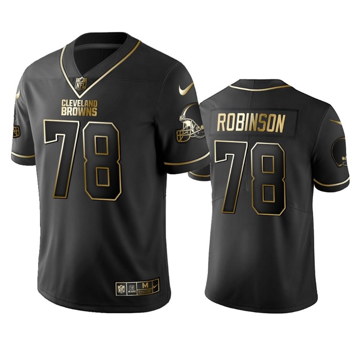 Cleveland Browns Greg Robinson Black Golden Edition 2019 Vapor Untouchable Limited Jersey - Mens