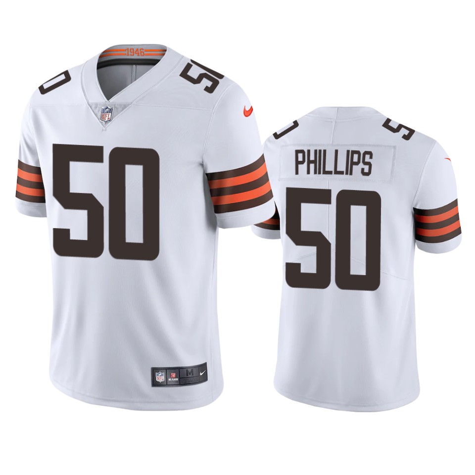 Cleveland Browns Jacob Phillips White Vapor Limited Jersey - Cocomos