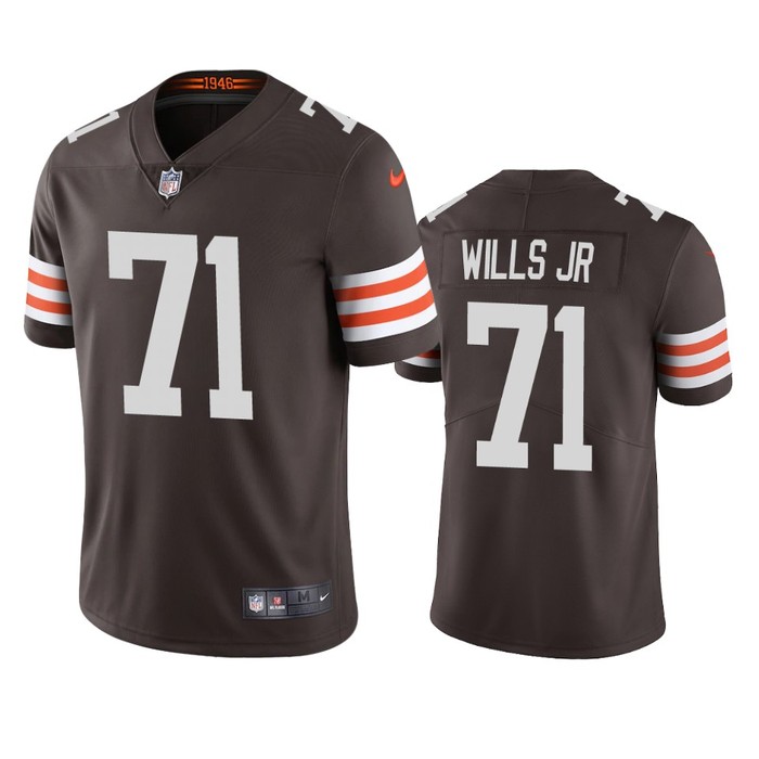 Cleveland Browns Jedrick Wills Brown 2020 Nfl Draft Vapor Limited Jersey