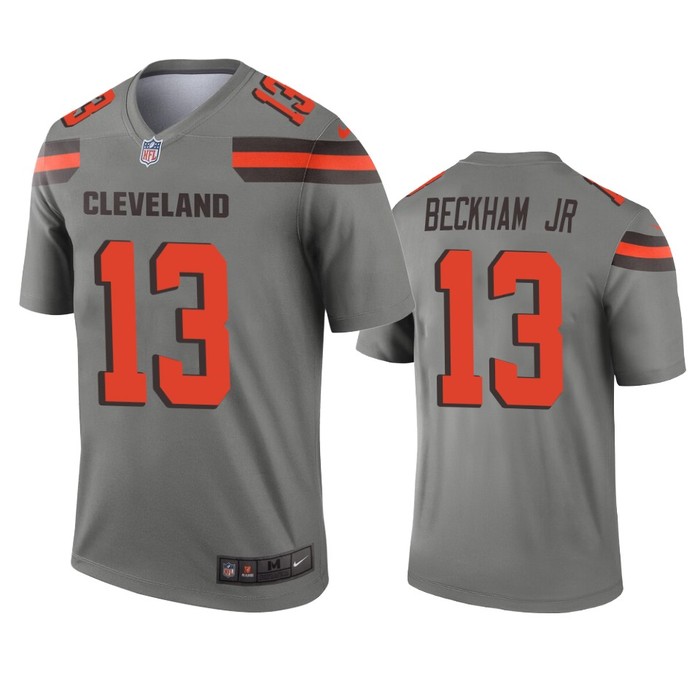 Cleveland Browns Odell Beckham Jr. Gray Inverted Legend Jersey