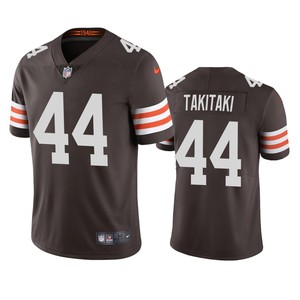 Cleveland Browns Sione Takitaki Brown 2020 Vapor Limited Jersey - Mens