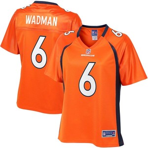 Colby Wadman Denver Broncos Nfl Pro Line Womens Team Player Jersey - Orange - Cocomos