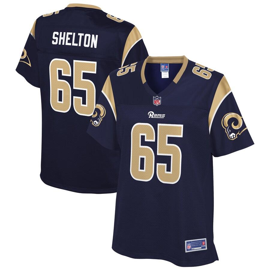 Coleman Shelton Los Angeles Rams Nfl Pro Line Womens Player Jersey - Navy - Cocomos