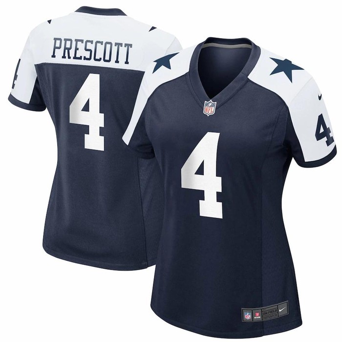 Dak Prescott Dallas Cowboys Nike Womens Alternate Game Jersey - Navy - Cocomos