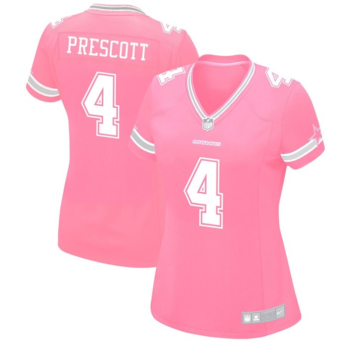 Dak Prescott Dallas Cowboys Nike Womens Game Jersey - Pink