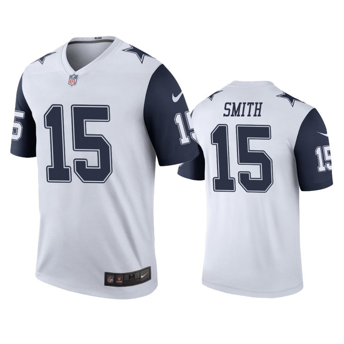 Dallas Cowboys #15 Devin Smith White Color Rush Legend Jersey - Mens - Cocomos