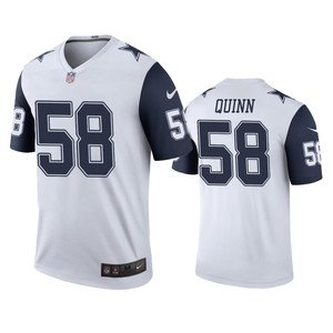 Dallas Cowboys #58 Robert Quinn White Color Rush Legend Jersey - Mens