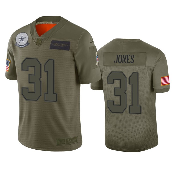 Dallas Cowboys Byron Jones Camo 2019 Salute To Service Limited Jersey - Cocomos