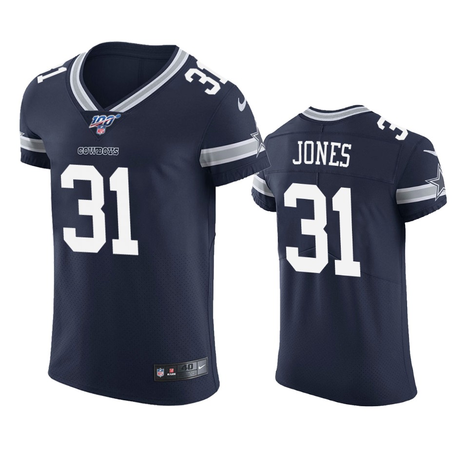 Dallas Cowboys Byron Jones Navy 100th Season Vapor Elite Jersey - Cocomos