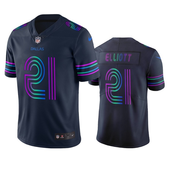 Dallas Cowboys Ezekiel Elliott Navy Vapor Limited City Edition Jersey - Cocomos