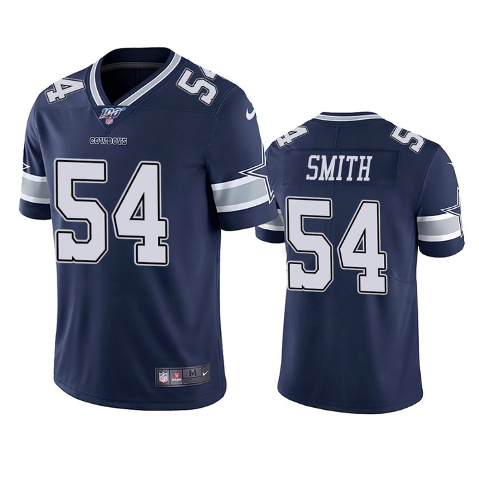 Dallas Cowboys Jaylon Smith Navy 100th Season Vapor Limited Jersey