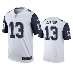 Dallas Cowboys Michael Gallup White Color Rush Legend Jersey - Men