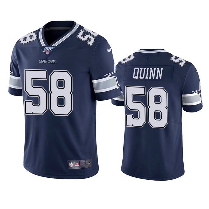 Dallas Cowboys Robert Quinn Navy 100th Season Vapor Limited Jersey