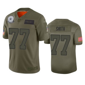 Dallas Cowboys Tyron Smith Camo 2019 Salute To Service Limited Jersey - Cocomos