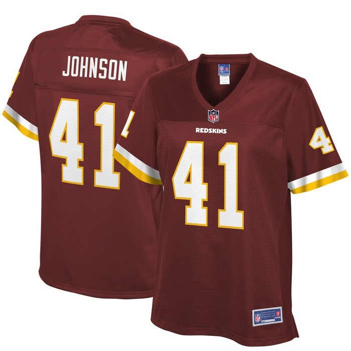 Danny Johnson Washington Redskins Nfl Pro Line Womens Player Jersey - Burgundy