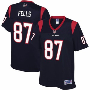 Darren Fells Houston Texans Nfl Pro Line Womens Primary Player Jersey - Navy