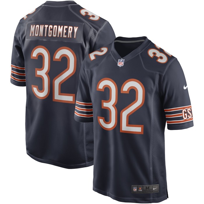 David Montgomery Chicago Bears Game Jersey - Navy Nfl