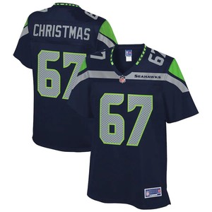 Demarcus Christmas Seattle Seahawks Nfl Pro Line Womens Team Player Jersey - College Navy