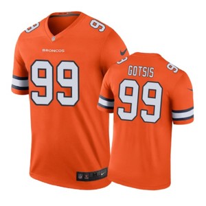 Denver Broncos #99 Adam Gotsis Nike Color Rush Orange Jersey