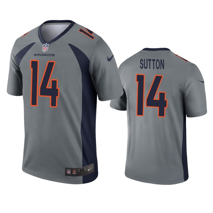 Denver Broncos Courtland Sutton Gray Inverted Legend Jersey