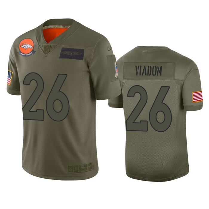 Denver Broncos Isaac Yiadom Camo 2019 Salute To Service Limited Jersey