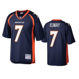 Denver Broncos John Elway Navy Legacy Replica Jersey - Cocomos