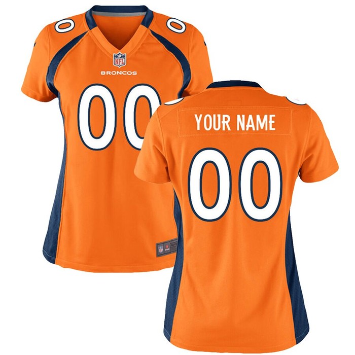 Denver Broncos Nike Womens Custom Game Jersey - Orange