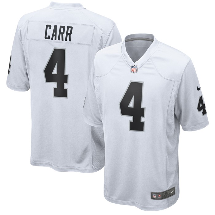 Derek Carr Las Vegas Raiders Game Jersey White Nfl