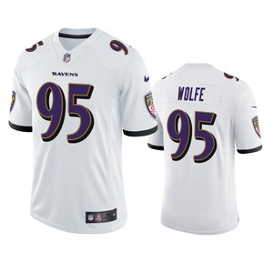 Derek Wolfe Baltimore Ravens White Vapor Limited Jersey