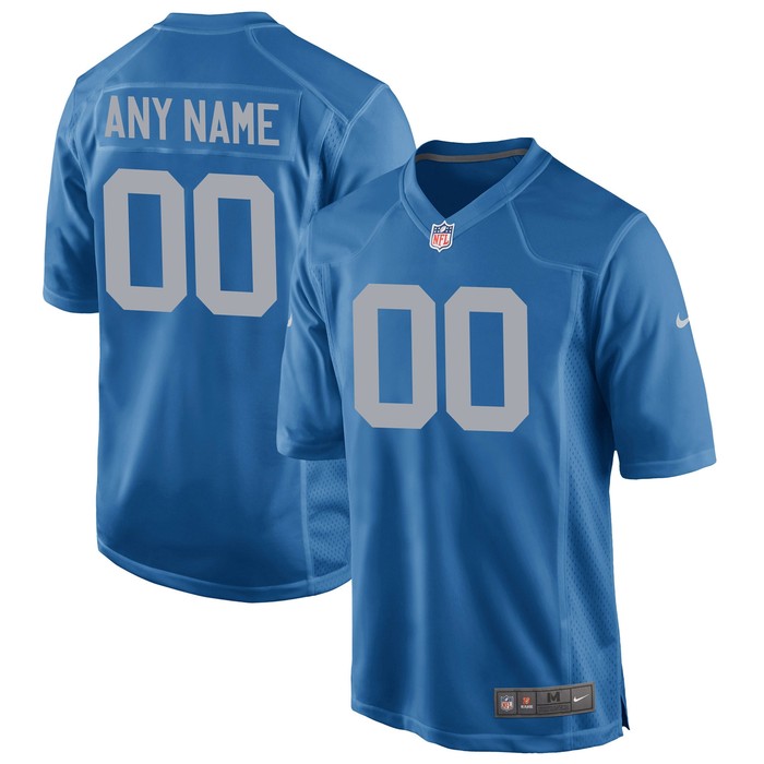 Detroit Lions Custom Alternate Game Jersey - Royal Custom Jerseys Nfl