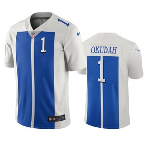 Detroit Lions Jeff Okudah White Blue City Edition Vapor Limited Jersey