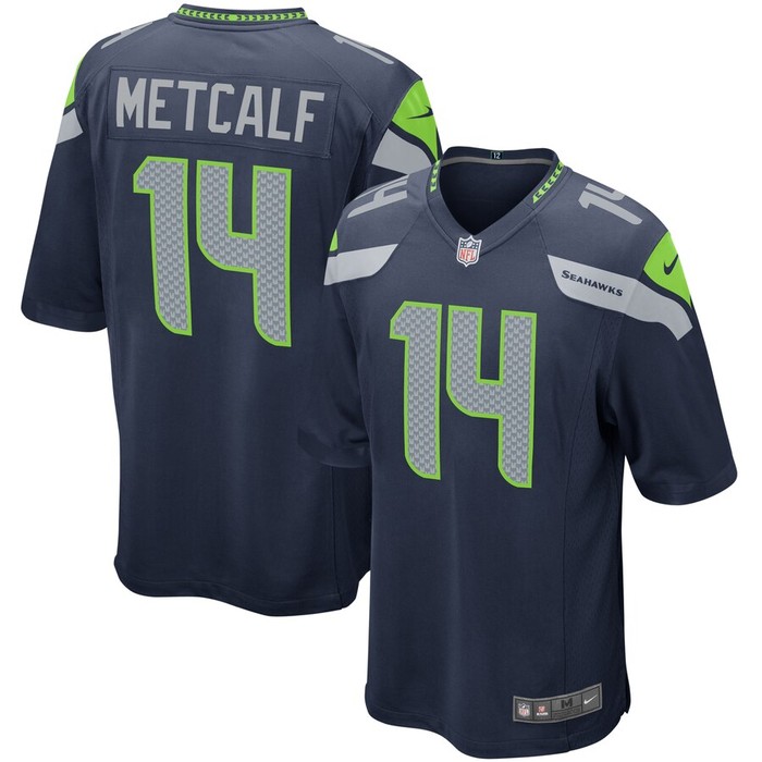 Dk Metcalf Seattle Seahawks Nike Game Jersey - Navy