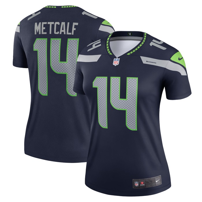 Dk Metcalf Seattle Seahawks Womens Legend Jersey - College Navy Nfl