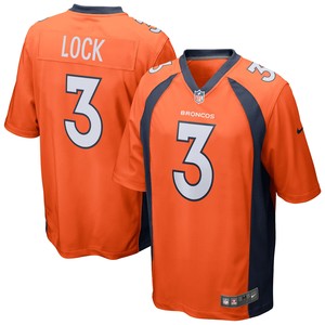 Drew Lock Denver Broncos Game Jersey - Orange Nfl - Cocomos