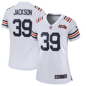 Eddie Jackson Chicago Bears Nike Womens 100th Season Alternate Classic Game Jersey - White