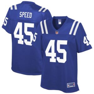 Ej Speed Indianapolis Colts Nfl Pro Line Womens Team Player Jersey - Royal - Cocomos