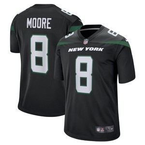 Elijah Moore New York Jets Game Jersey - Stealth Black Nfl - Cocomos